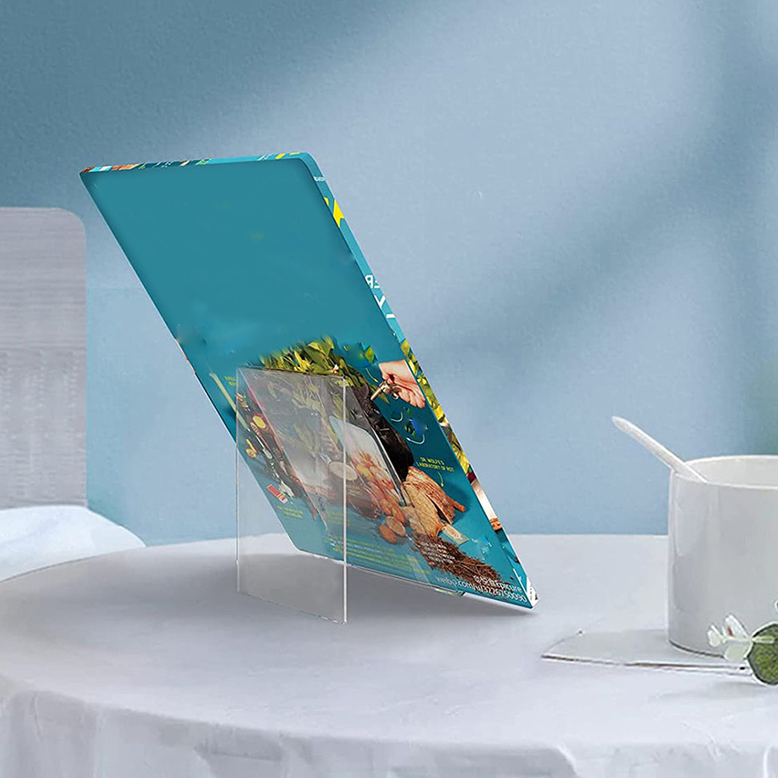 Clear Acrylic Book Stand Holder - 3Pcs Acrylic Book Display Easel Clear