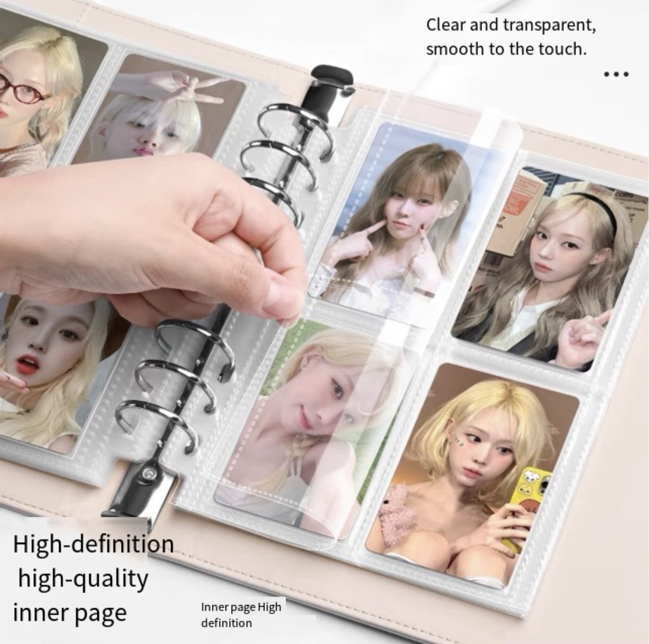 Light luxury Platinum A5 Binde - Kpop Photo Card Binder 3 Inch recension och pris