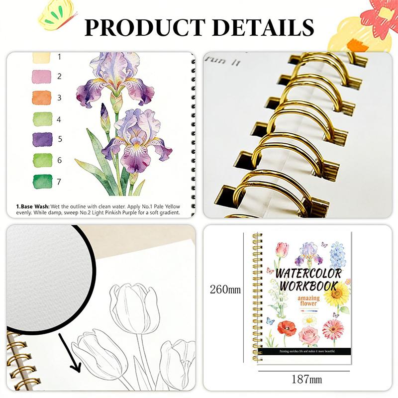 Hot Sale Spiral Bound Watercol - Stationery Books recension och pris