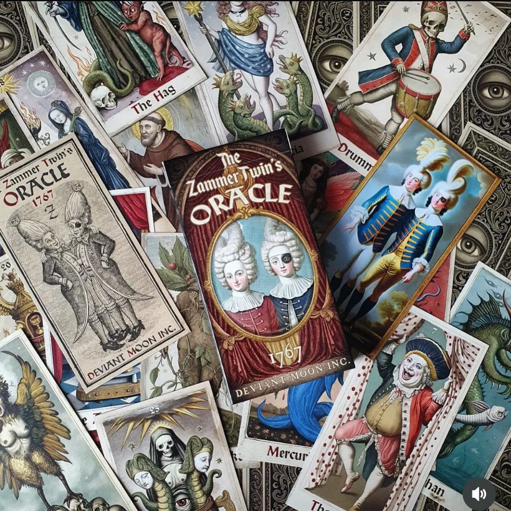 6*12cm The Zammer Twins 1st Ed - Tarot Deck With Guidebook recension och pris