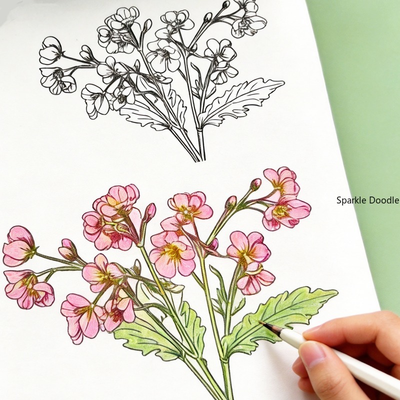 An Adult Decompression Flower  - Chinese Calligraphy Practice Book recension och pris